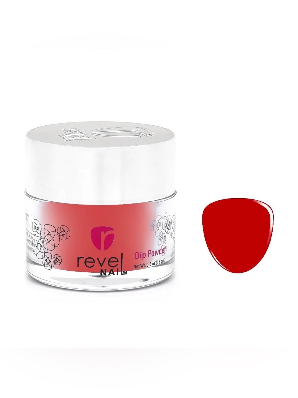 5/$20 Revel Nail Dip Powder D55 Mia red Nail Dip Powder